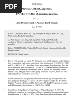 Steven I. Greer v. United States, 227 F.2d 546, 10th Cir. (1955)