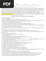 Roteiro para Produção Textual de Auto Biografia