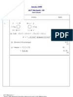 2005 Jan MS Edexcel Mechanics-1 6677