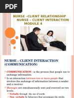 Nurse - Client Relationship