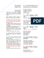 Avaliação Comparative Superlative