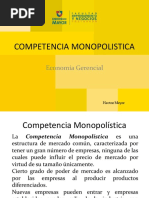 Competecia Monopolística, Economía Gerencial PDF