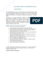 Regimen Hidrologico para La Operación de Un Sistema Hidroelectrico