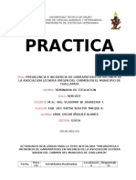 Actividades Realizadas para La Tesis Intitulada