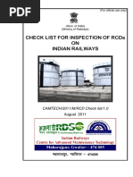 Checklist For Inspection of RCDs On Indian Railways