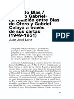 La Relación Entre Blas de Otero y Gabriel Celaya A Través de Sus Cartas (1949-1951)