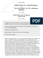 Bernina Distributors, Inc. v. Bernina Sewing MacHine Co., Inc., 689 F.2d 903, 10th Cir. (1981)