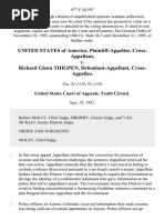 United States of America, Cross-Appellant v. Richard Glenn Thigpen, Cross-Appellee, 977 F.2d 597, 10th Cir. (1992)