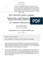 Bob D. McDaniel v. Michael Cody, Warden, Bob Dale McDaniel v. Steve Hargett, 104 F.3d 367, 10th Cir. (1996)