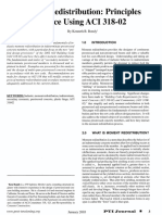 Moment Redistribution - Principles and Practice Using Aci 318-02