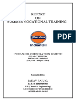 Iocl REPORT - OF - TRAINING PDF