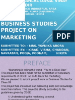 Business Studies Project On Marketing: Sp-1 Riico Industrial Area