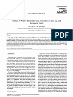 Effects of Wall's Thermophysical Properties On Time Lag and Decrement Factor