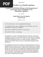 Eddie Hoggro v. Arnold E. Pontesso, Director of The Department of Corrections, State of Oklahoma, 456 F.2d 917, 10th Cir. (1972)