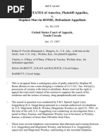 United States v. Stephen Marvin Rome, 809 F.2d 665, 10th Cir. (1987)