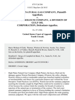 High Plains Natural Gas Company v. Warren Petroleum Company, A Division of Gulf Oil Corporation, 875 F.2d 284, 10th Cir. (1989)