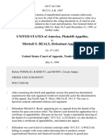 United States v. Mitchell S. Beals, 145 F.3d 1346, 10th Cir. (1998)