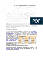 Clasificación de Los Elementos Químicos