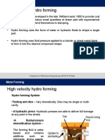 High Velocity Hyfro Forming