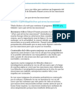 Eduardo Punset Acerca de Las Emociones y Su Función