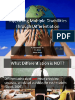 Supporting Multiple Disabilities Through Differentiation