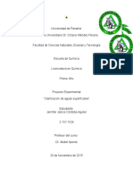 .Informe Proyecto. Final - Clarificación de Aguas Superficiales