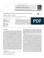 An Optimization Model For The Design of Network Arch Bridges