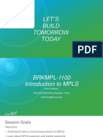 Introduction To MPLS - BRKMPL-1100