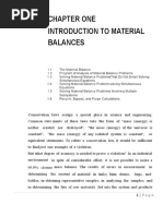 Material Balance in Chemical Engineering