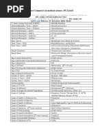 Characterstic Drug Toxicities