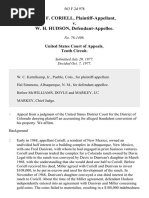 Louis F. Coriell v. W. H. Hudson, 563 F.2d 978, 10th Cir. (1977)