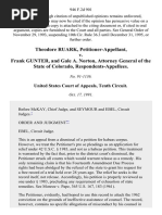 Theodore Ruark v. Frank Gunter, and Gale A. Norton, Attorney General of The State of Colorado, 946 F.2d 901, 10th Cir. (1991)