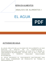 Actividad Del Agua