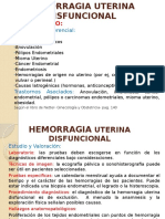 Hemorragia Uterina Disfuncional Diagnostico