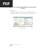 d2 1.2.3.4: Interpreting Ping and Traceroute Output: Objectives