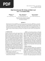 High Strain Dynamic Pile Testing and Static Load Test - A Correlation Study