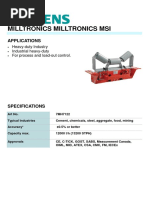 7MH7122 Siemens Milltronics Msi Belt Scale