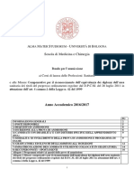 Bando 2016/17 Professioni Sanitarie Dell'università Di Bologna