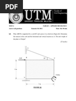 Engineering Mechanic Test 2 Sem 1 Sesi 1011 + Solution