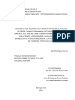 Determinación de La Relación Diagnóstica Etre El Análisis de Perfil Facial Extracraneal