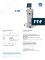 Carescape R860 Spec Sheet