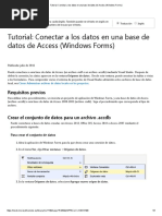 Tutorial - Conectar A Los Datos en Una Base de Datos de Access (Windows Forms)