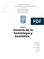 Historia de La Semiología y Semiótica.