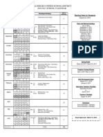 2016-2017 Calendar