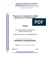 Propuesta de Evaluación de La Calidad Educativa para La UPIICSA-IPN