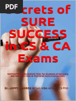 Secrets of Sure Success in Cs & CA Exams