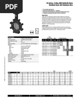 F6 Series, 2-Way, HDU Butterfl y Valve Resilient Seat, 304 Stainless Disc