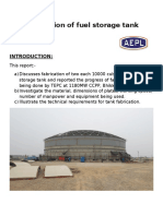 Fabrication of Fuel Storage Tank