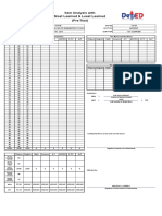 New Item Analysis Form (50 Items)