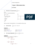 Calculus: Differentiation Rules